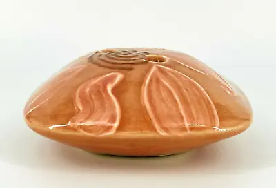 Buy Studio Art Pottery Dusty Pink Glazed Flower Frog Vase Pot Signed By Artist • 36.98£