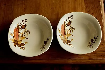 Buy Vintage Midwinter John Russell Cornfield Cereal / Soup Bowls X 2 • 4.50£