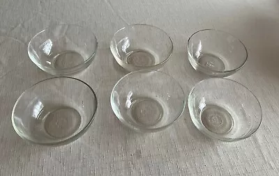 Buy 6x Duralex FRANCE Clear Glass Small Bowls 12cm Diameter • 12.99£