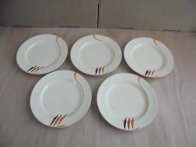Buy 5 X Crown Ducal Art Deco Dinner Plates 10.00  Dia.  - Pattern Unknown. • 10£