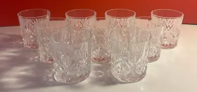 Buy Cristal De Flandre Crystal Tumblers/Whiskey Glasses, Set Of 9, Vintage, • 29.99£