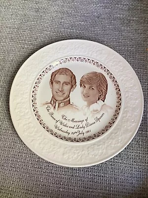 Buy Vintage English Ironstone Tableware Charles & Diana Wedding Commemorative Plate • 8£