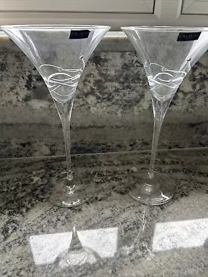 Buy GALWAY LIVING DIAMANTÉ CRYSTAL WINE GLASSES Champagne • 10£