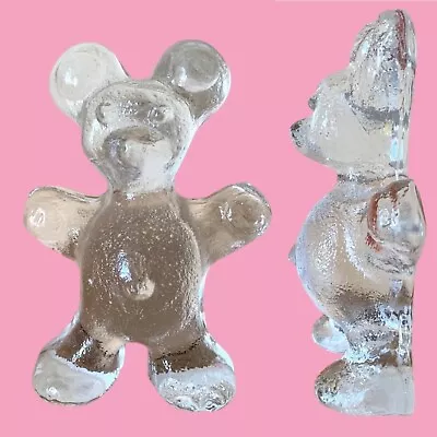 Buy VINTAGE 70s Swedish Art Glass Bergdala Teddy Bear Animal Paperweight Figurine • 12£