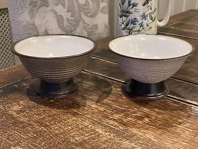 Buy 2 Denby Vintage Footed Small Nibble Bowls / Dishes • 9.99£