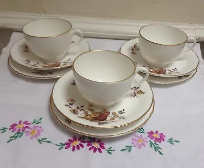Buy Royal Worcester Trios Bone China Tea Cups Saucers Plates • 12.50£