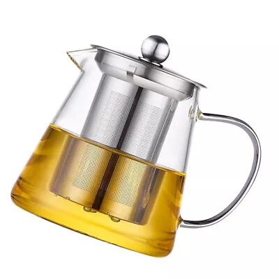 Buy Home Kettle Pot Glass Teapot With Infuser For Home Office Tea House • 13.98£
