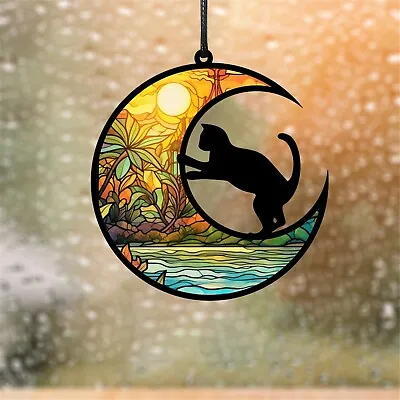 Buy Stained Glass Suncatchers Window Hangings Ornament Memorial Gifts Wall Art Decor • 3.95£