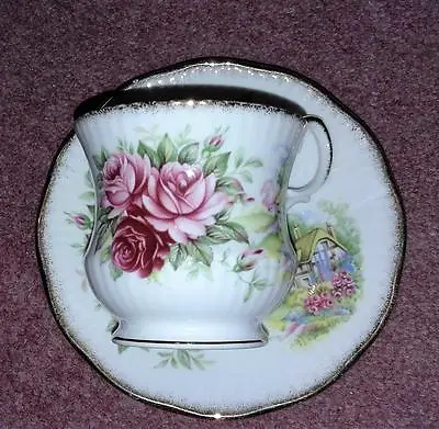 Buy Queen's Fine Bone China Cup And Saucer Set Made In England, Rosina China Co Ltd • 18.28£