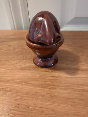 Buy Unusual Funny Egg Cup And Cover From Denmead Pottery • 4£