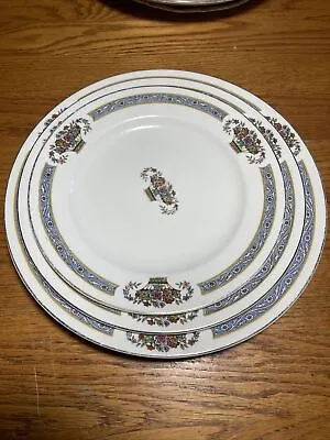 Buy 1 Full Set  Antique WH Grindley England Bone China FREDA-8”9”10” Dinner Plate • 23.65£