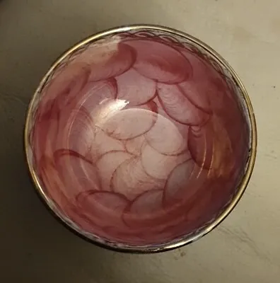 Buy Vintage Maling Peony Rose Lustre Ware Small Round Bowl Pot Trinket Dish • 15£