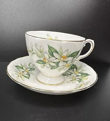 Buy Tuscan Fine English Bone China Bridal Flower Orange Blossom Tea Cup And Saucer • 18.89£