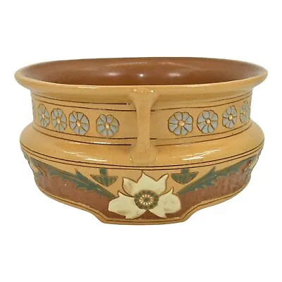 Buy Roseville Della Robbia 1906 Arts And Crafts Pottery Five Color Ceramic Bowl 23-7 • 1,532.07£
