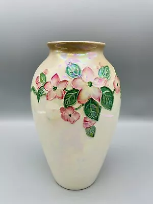 Buy Original Vintage 1930s Maling Apple Blossom Lustre Ware Vase Excellent Condition • 22.49£