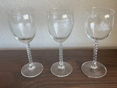 Buy Wine & Food Festival Commemorative Glasses Sand Blasted To Your Health Lot Of 3 • 93.92£