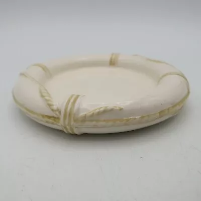 Buy 1886 Rare Doulton Burslem Ceramic Trinket Dish, Ashtray, Coaster Shape LifeBuoy • 49.99£