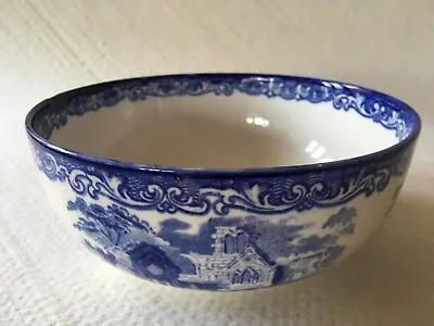 Buy Vintage Blue Pottery Bowl, Abbey, England Suitable Fruit/pot Pouri  Diam. 19cm • 7.50£