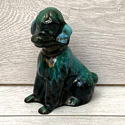 Buy Blue Mountain Canadian Pottery Dog Figurine Vintage Poodle Drip Glaze Figure • 28.95£