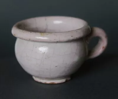 Buy A Very Rare MINIATURE WHITE DELFT Delftware Faience Pot With Handle, 1740 -1780. • 280.15£