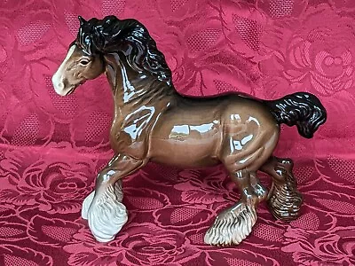 Buy Beswick Trotting Shire Horse Dad Grandad Mum Nan Grandma Birthday Father's Day • 23.45£