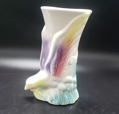 Buy Vintage Bird Wall Pocket Vase Ceramic. Multicolor Art Deco READ • 10.63£