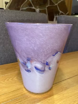 Buy Monart Vasart Strathearn Perthshire Lilac Glass Vase • 20£
