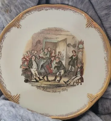 Buy Rare Vintage Collectable Biltons 9   After Salmon Fishing Party  Plate Great... • 10£