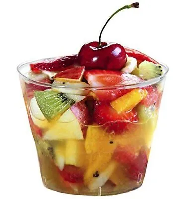 Buy 5oz 145 Ml Crystal Clear Hard Plastic Reusable Dessert  Cocktail Cups Tumblers • 6.89£