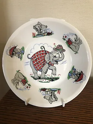 Buy Figgjo Flint Norway Vintage Pottery Childrens Elephant Bowl  • 15£