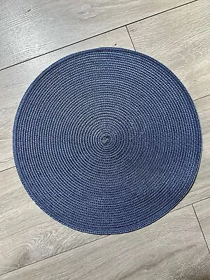 Buy Woven Table Place Mats Large Round Place Mat Dining Tableware Washable Dinner UK • 10.99£