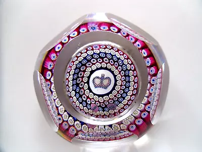Buy Super Whitefriars  Full Lead Crystal Silver Jubilee Paperweight. Perfect Cond. • 0.99£