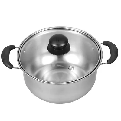 Buy Stainless Steel Nonstick Soup Pot With Glass Lid - 70 Characters-RL • 11.74£