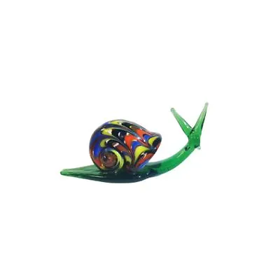Buy Crystal Crystal Snail Ornament Colorful Beautiful Glass Ornaments  Home • 5.96£