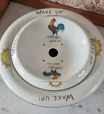 Buy Antique Art Deco Burleigh Ware Part Set Wash/Soap Bowl Cockerel Rooster WAKE UP! • 45£