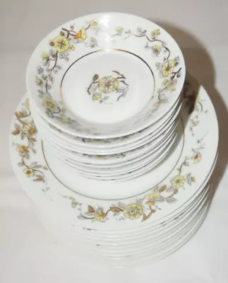 Buy Vintage Set Of 22 Haviland & Co Limoge H&C L France Salad Plates & Dessert Bowls • 12.48£