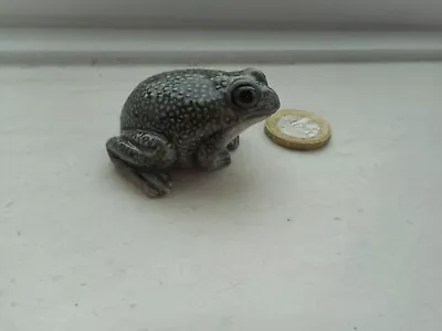 Buy Frog Or Toad - Beautiful - Miniature Pottery -grey Toad Or  Frog • 4.90£