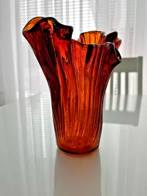 Buy Vintage Glass Finnish Vase By Muurla • 20.22£