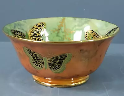 Buy AYNSLEY Porcelain Butterfly Lustre Bowl C.1920's • 185£