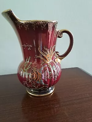 Buy Crown Devon Fielding's Art Deco Red Lustre Vase • 16£