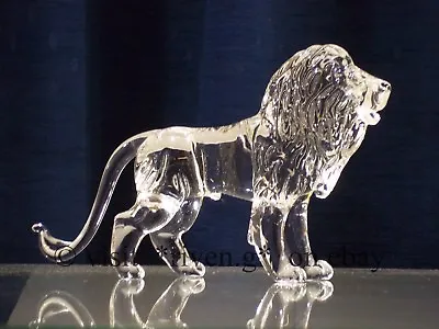 Buy LION Figurine@CRYSTAL Glass BEAST@UNIQUE Collectable Gift@Wild KING@The JUNGLE • 22.95£