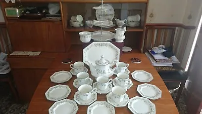 Buy Johnson Bro Eternal Beau Afternoon Tea Set PC With 3Tier Cake Stand See Pics • 149.99£