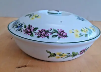 Buy Royal Worcester Herbs Shallow Round Casserole Dish+lid  [b] • 10£