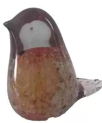 Buy Large Glass Robin 10cm Tall Figurine Paperweight  • 18£