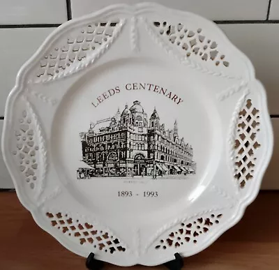 Buy Leeds Centenary City Square Plate 1893-1993 Peter Jones China Leeds Creamware • 4.99£