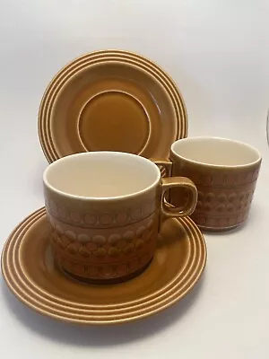 Buy Vintage Hornsea Saffron Tea Cup & Saucer John Clappison Pair • 15£