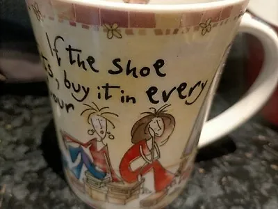 Buy Johnson Brothers Born To Shop  If The Shoe Fits Buy It In Every Colour  Mug  • 6£