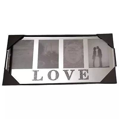 Buy Crystal Effect Love Collage Photo Frame 46.5x22cm • 11.49£