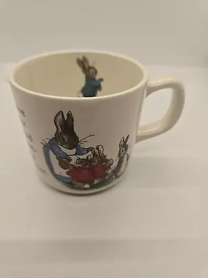 Buy Wedgwood Peter Rabbit Tea Cup  3  Tall Beatrix Pottery Designs Made In England • 9.48£
