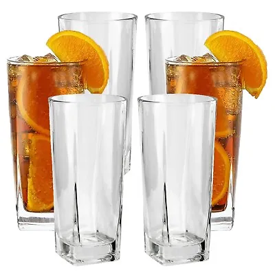 Buy 6PC Highball Drinking Glasses Tumblers Set Tall Long Cocktail Water Juice 255ml • 7.49£